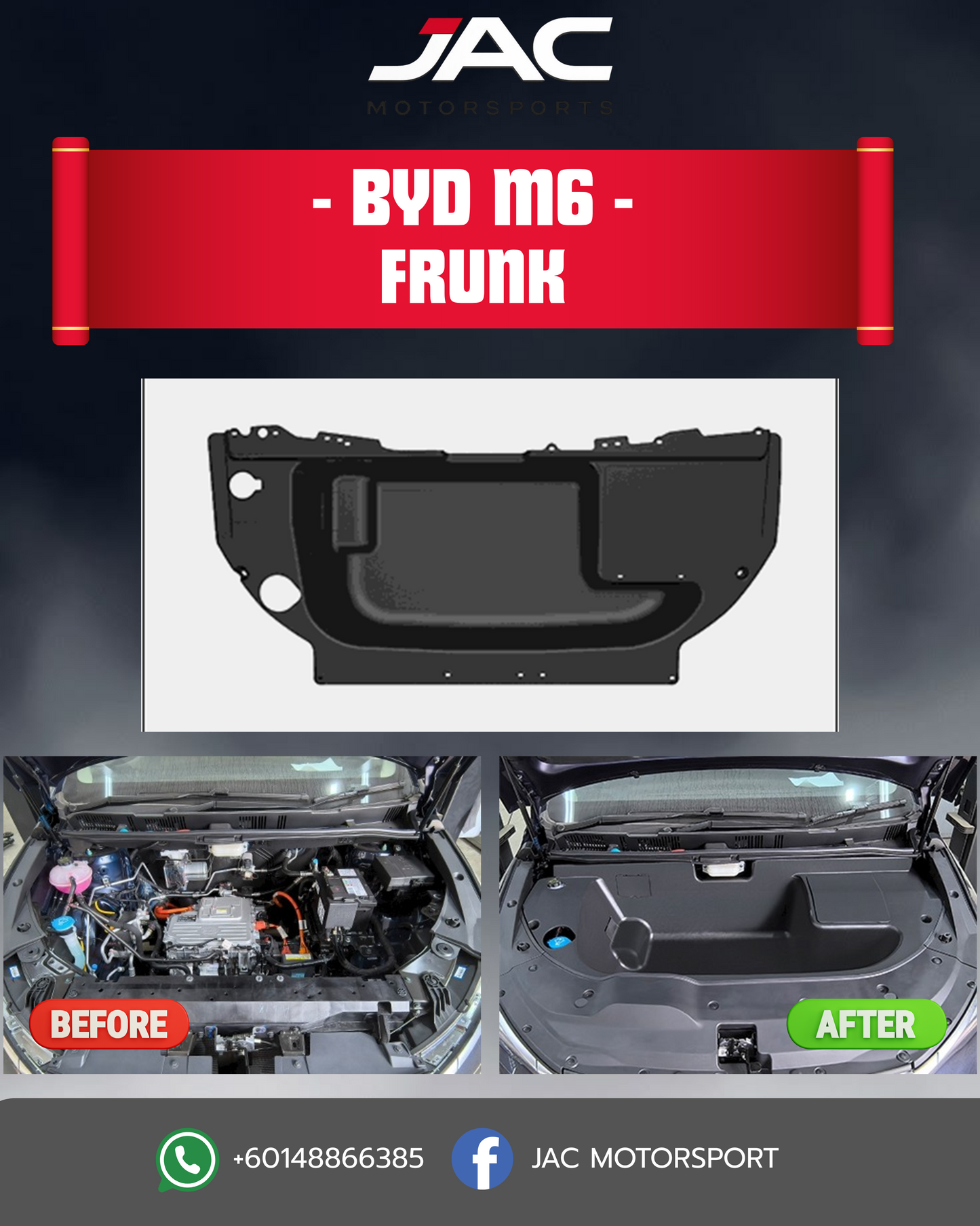 BYD M6 FRUNK (RHD)
