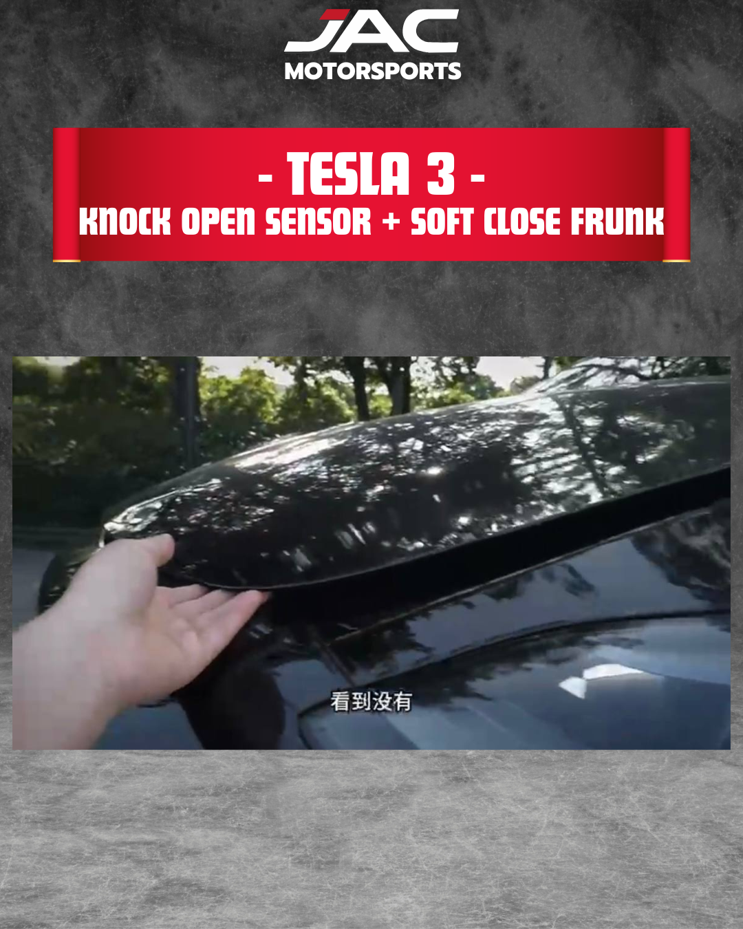 TESLA MODEL 3 KNOCK SENSOR + SOFT CLOSE FRUNK