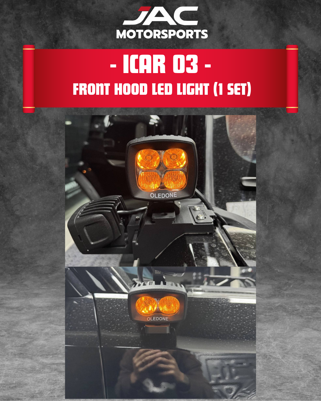 ICAR 03 FRONT HOOD LED LIGHT (2 SET)