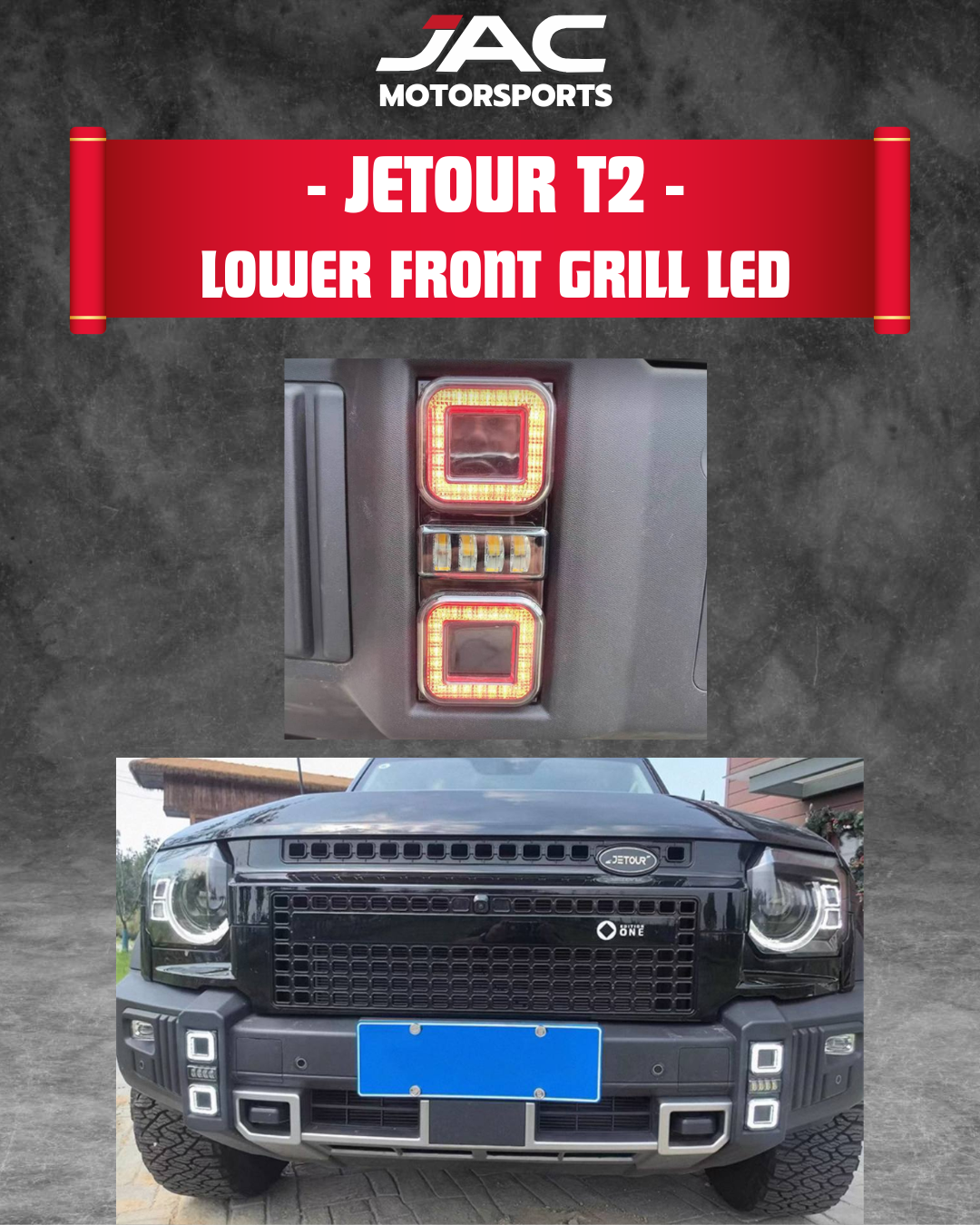 JETOUR T2 LOWER FRONT GRILL LED