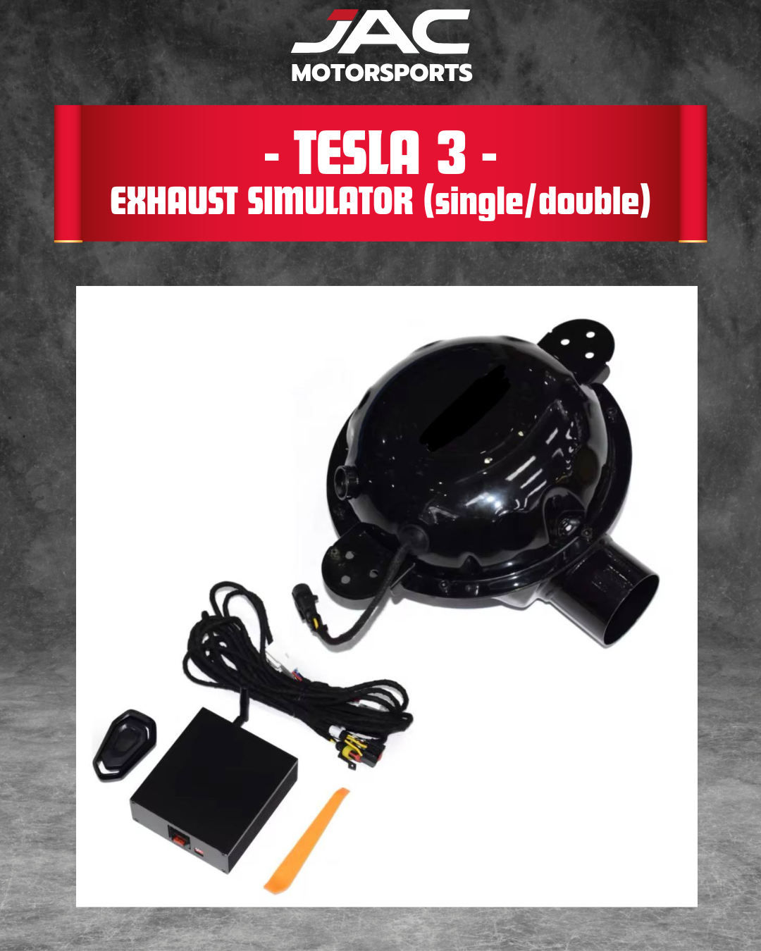 TESLA MODEL 3 EXHAUST SIMULATOR (DOUBLE)