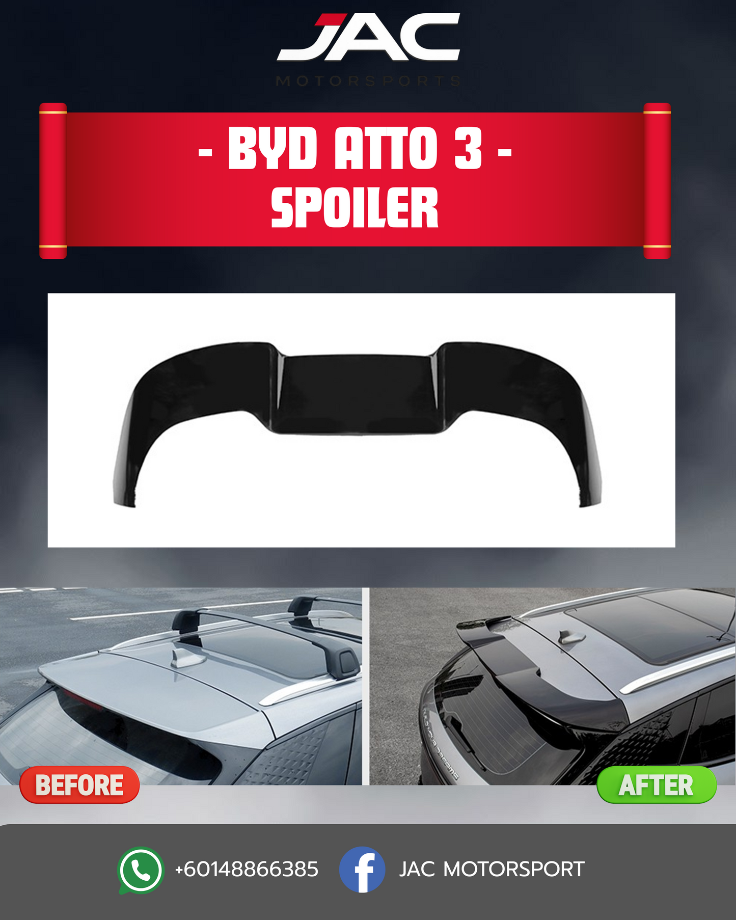 BYD ATTO 3 SPOILER