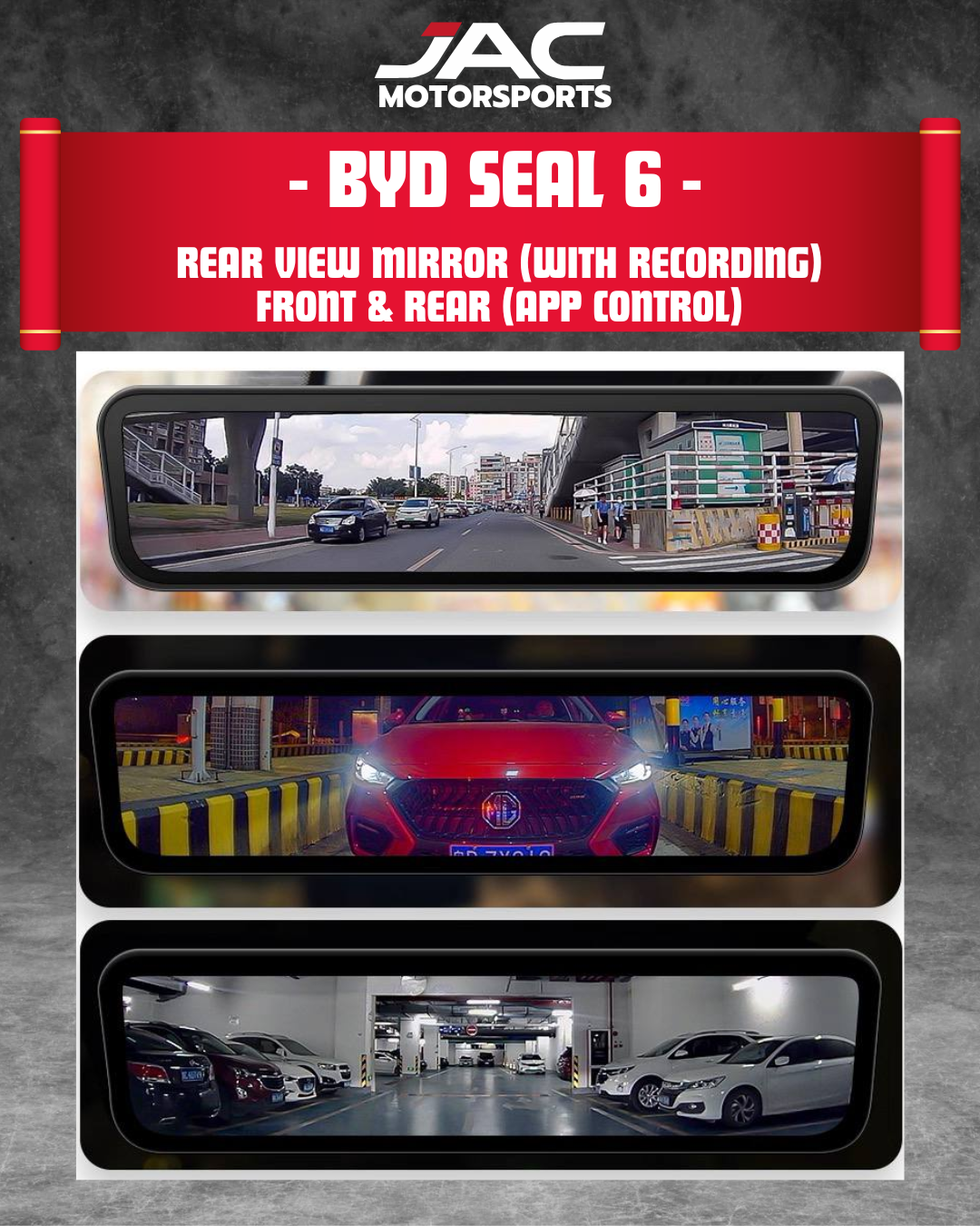 BYD SEAL 6 REAR VIEW MIRROR (WITH RECORDING)