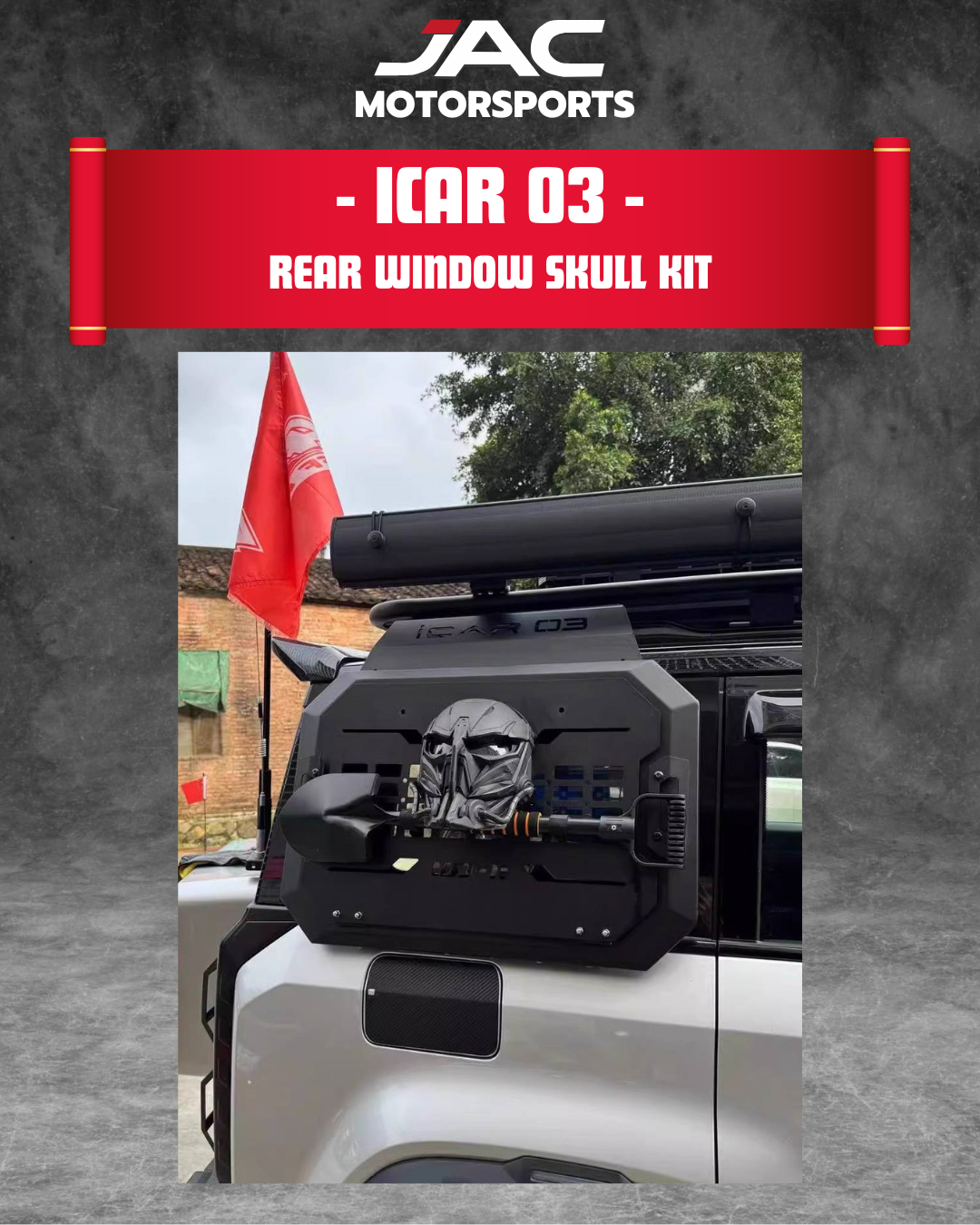 ICAR 03 REAR WINDOW SKULL KIT