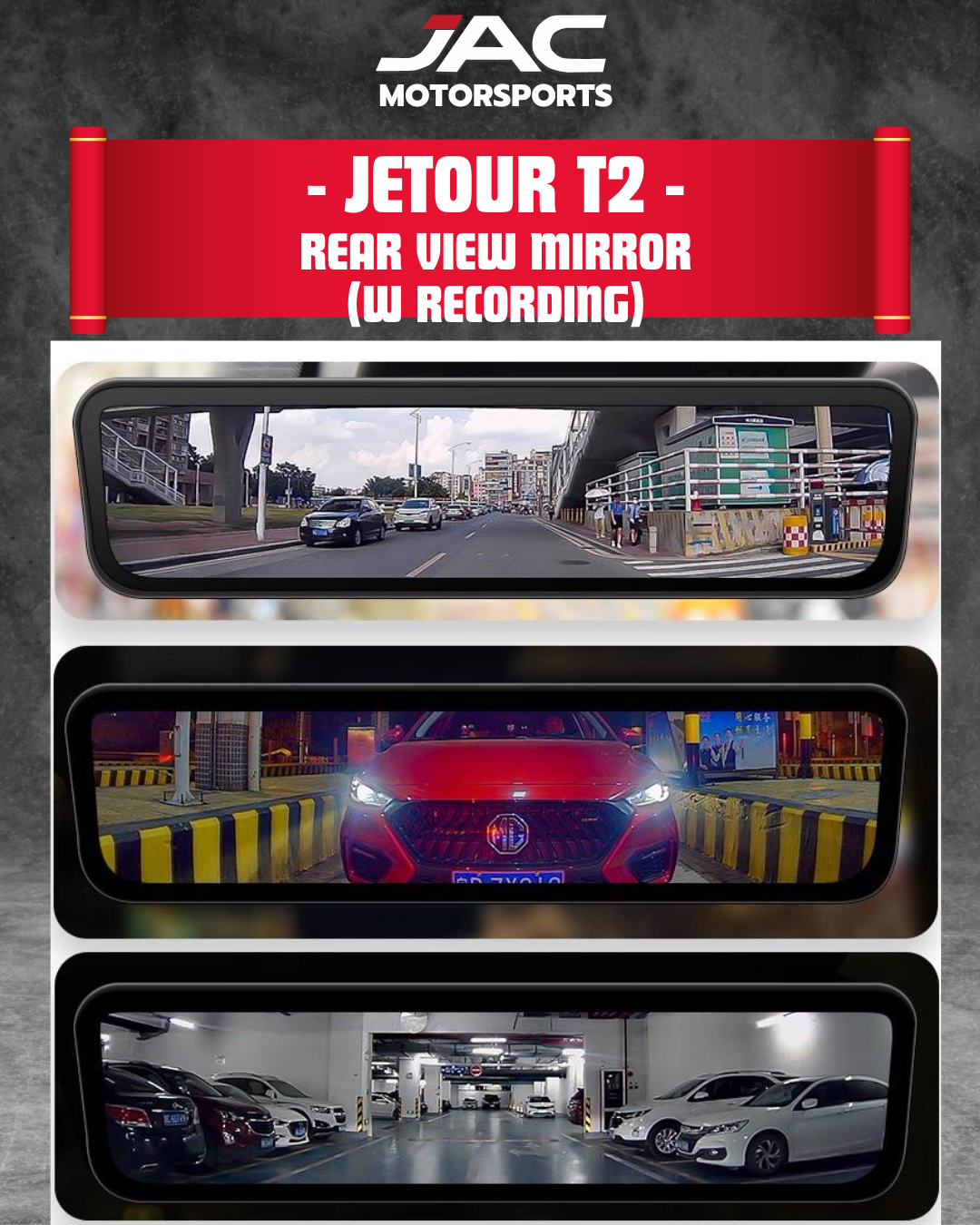 JETOUR T2 REAR VIEW MIRROR (WITH RECORDING)