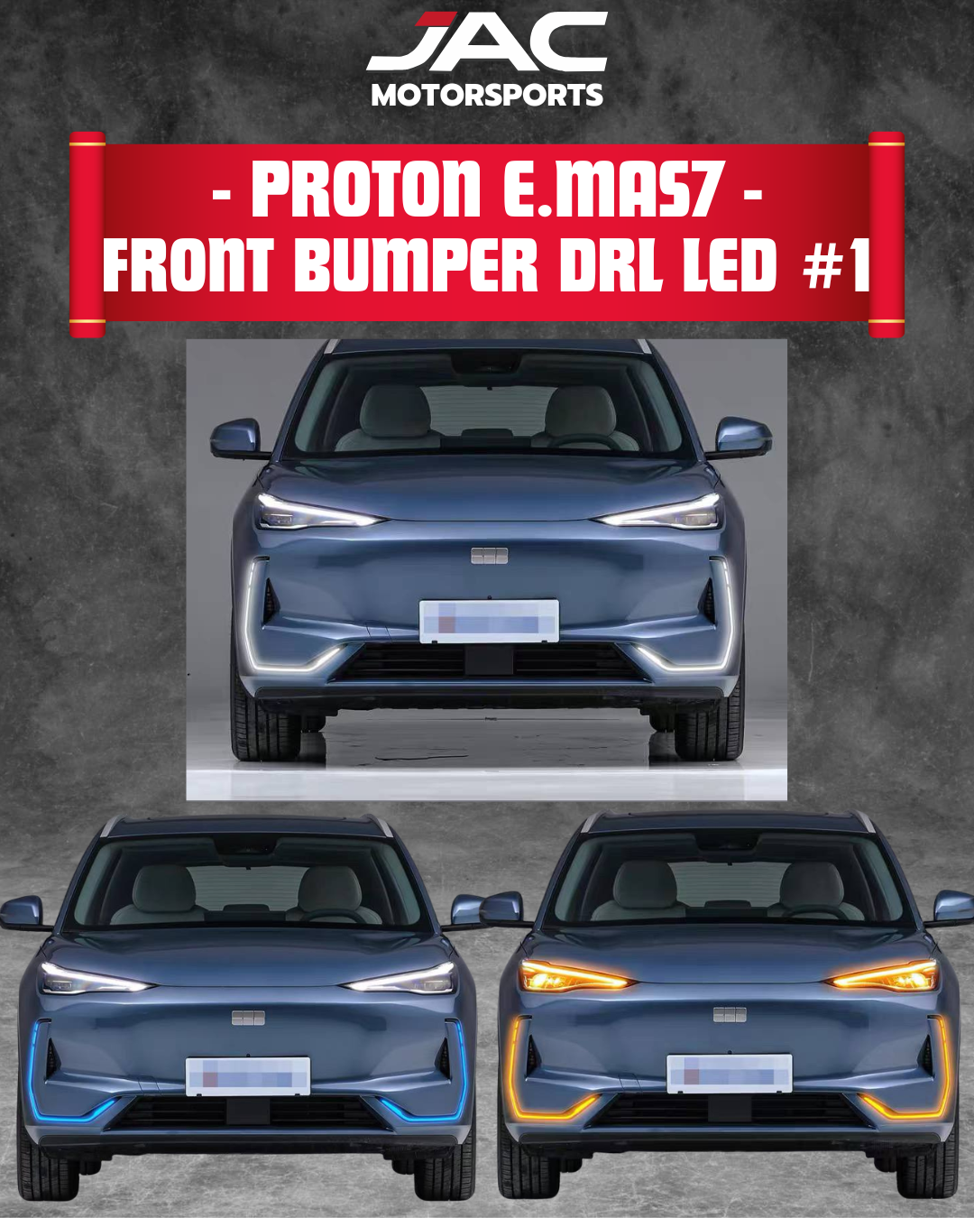PROTON EMAS7 FRONT BUMPER DRL LED #1