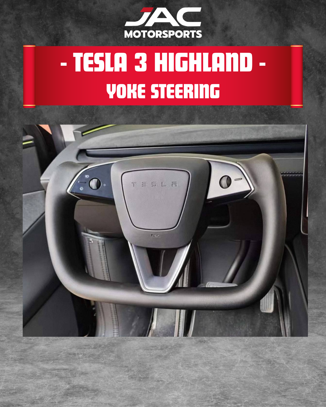 TESLA 3 HIGHLAND YOKE STEERING