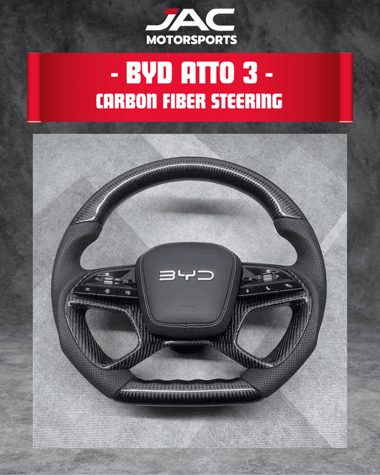BYD ATTO 3 PREMIUM CARBON FIBER STEERING (CUSTOM DESIGN)