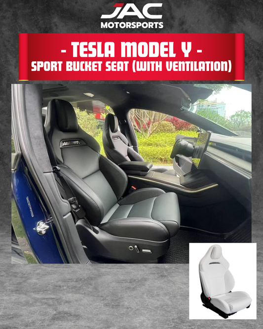 TESLA MODEL Y SPORT BUCKET SEAT (WITH VENTILATION)