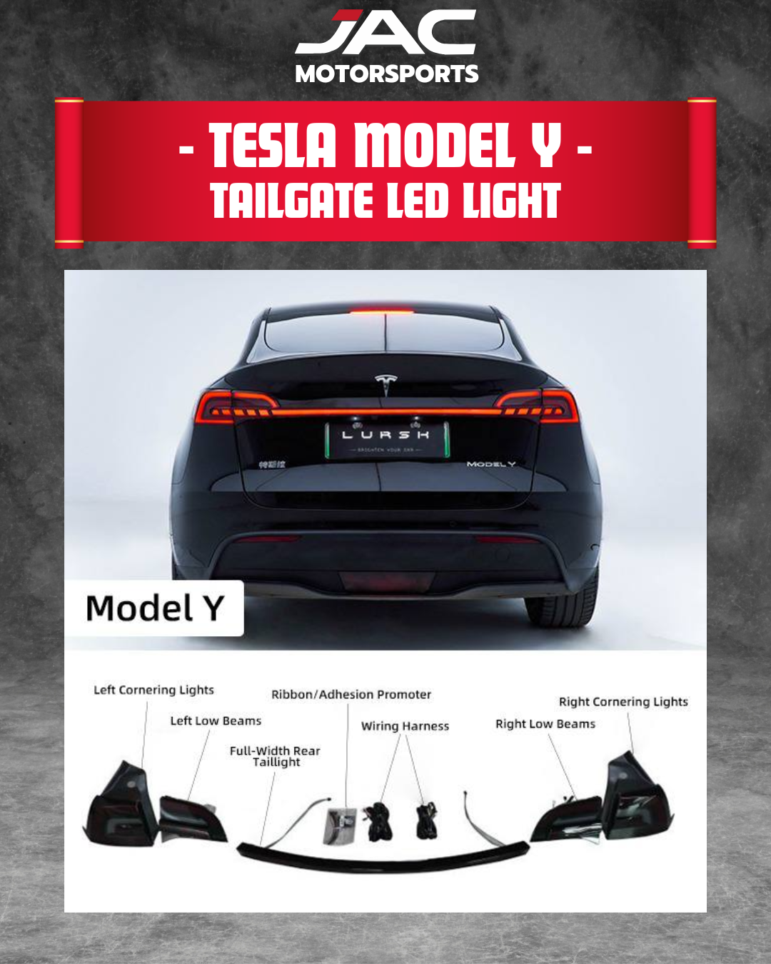 TESLA MODEL Y TAILGATE LED LIGHT