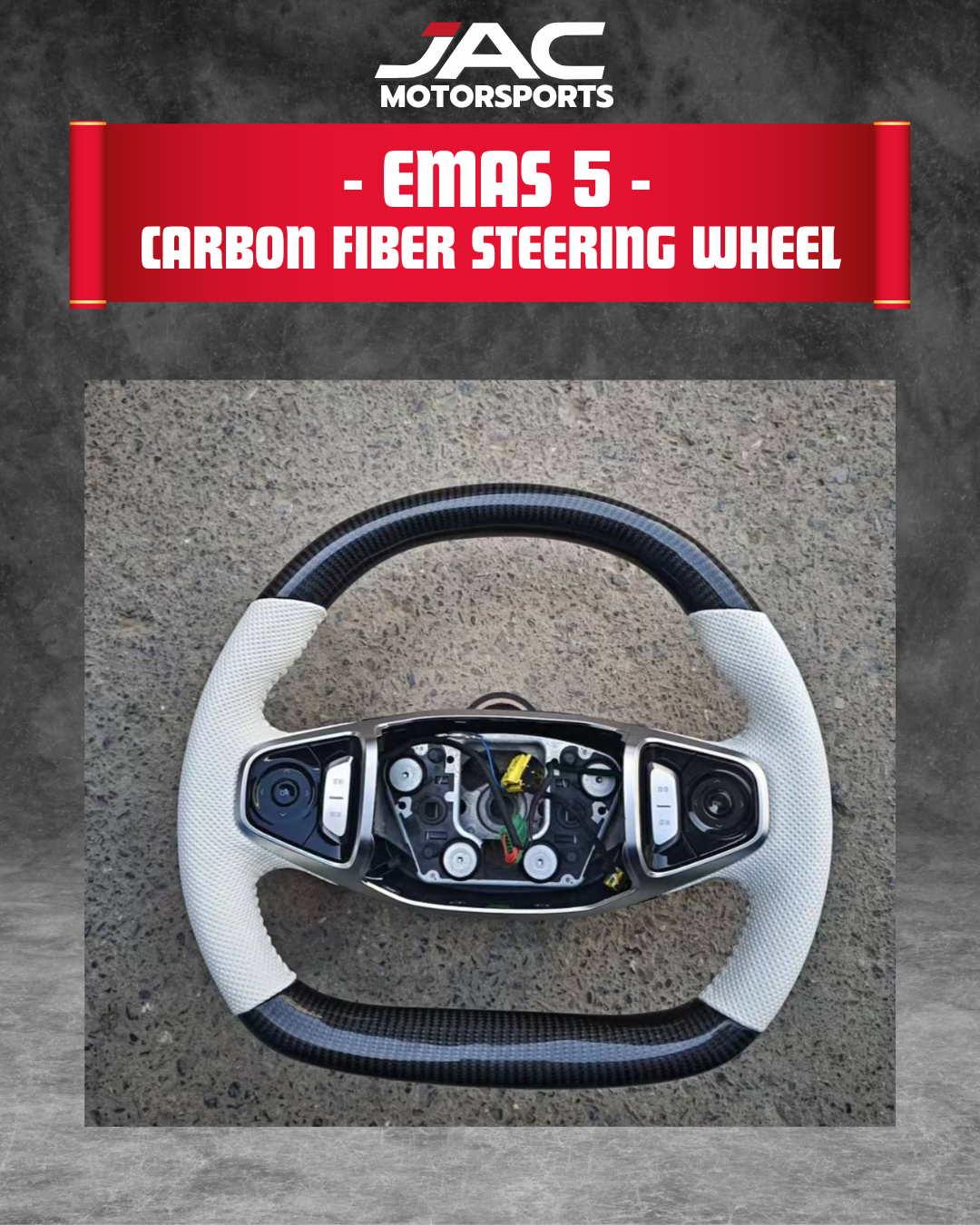 PROTON EMAS 5 CARBON FIBER STEERING (CUSTOM DESIGN)
