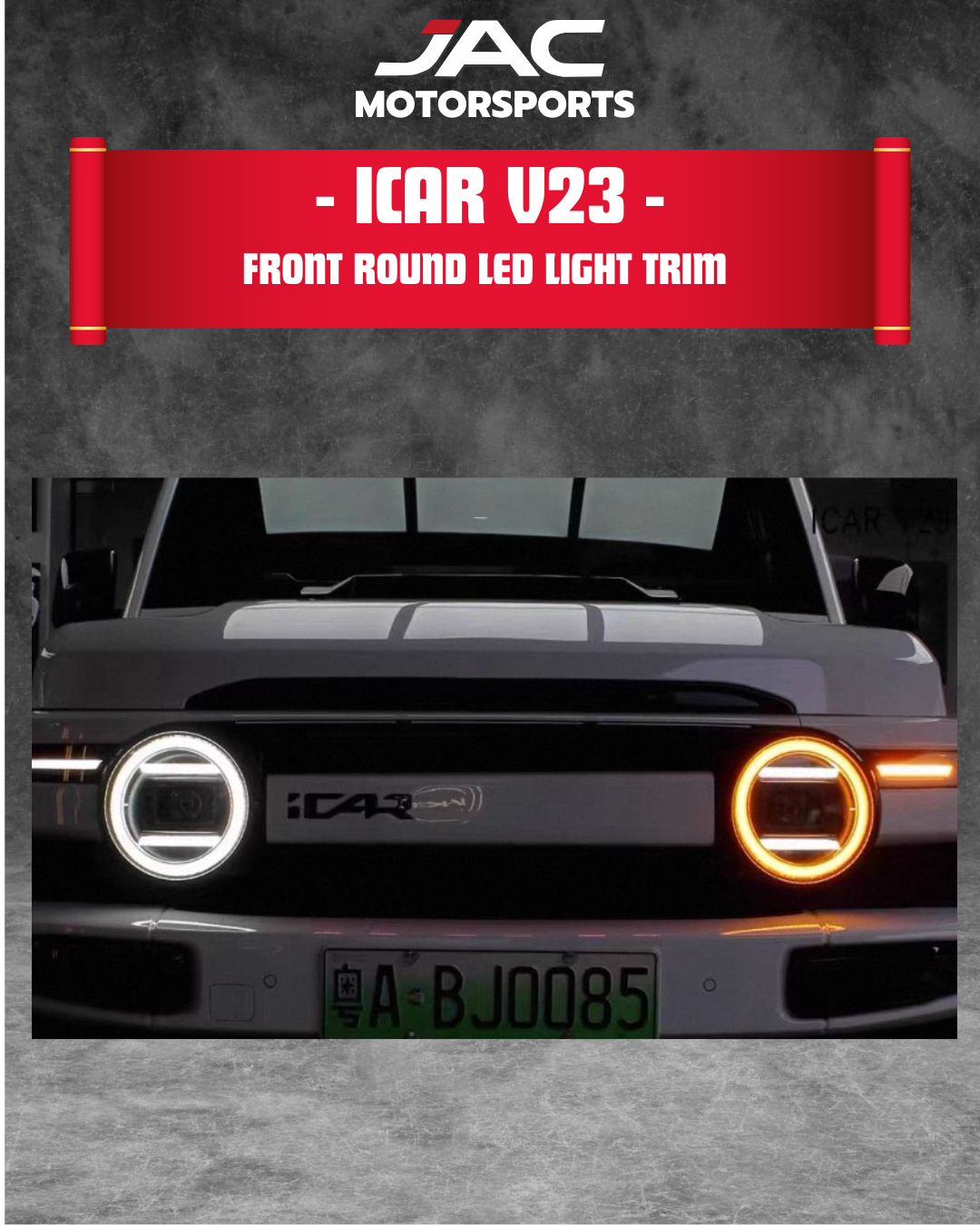 ICAR V23 FRONT ROUND LED TRIM