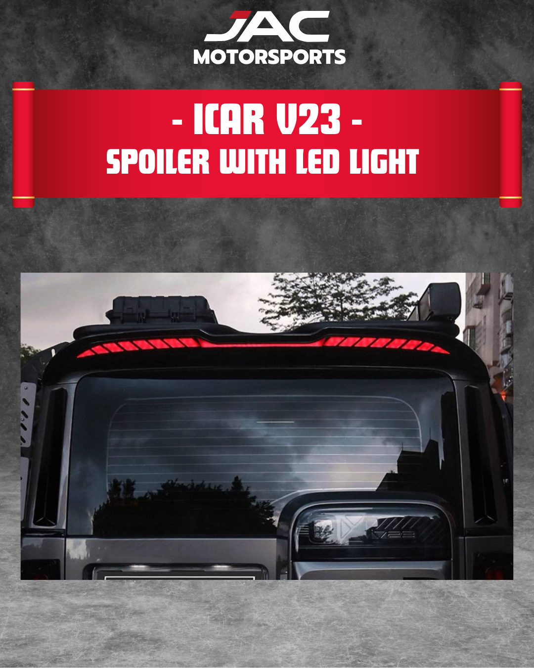 ICAR V23 SPOILER WITH LED LIGHT