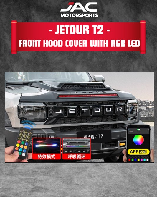 JETOUR T2 FRONT HOOD COVER RGB LED
