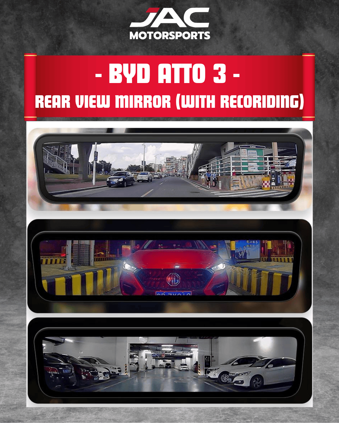BYD ATTO 3 PREMIUM REAR VIEW MIRROR (WITH RECORDING)