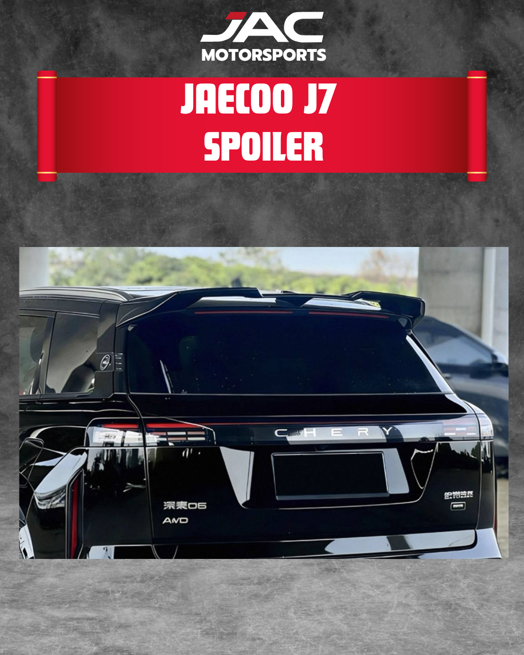 JAECOO J7 SPOILER