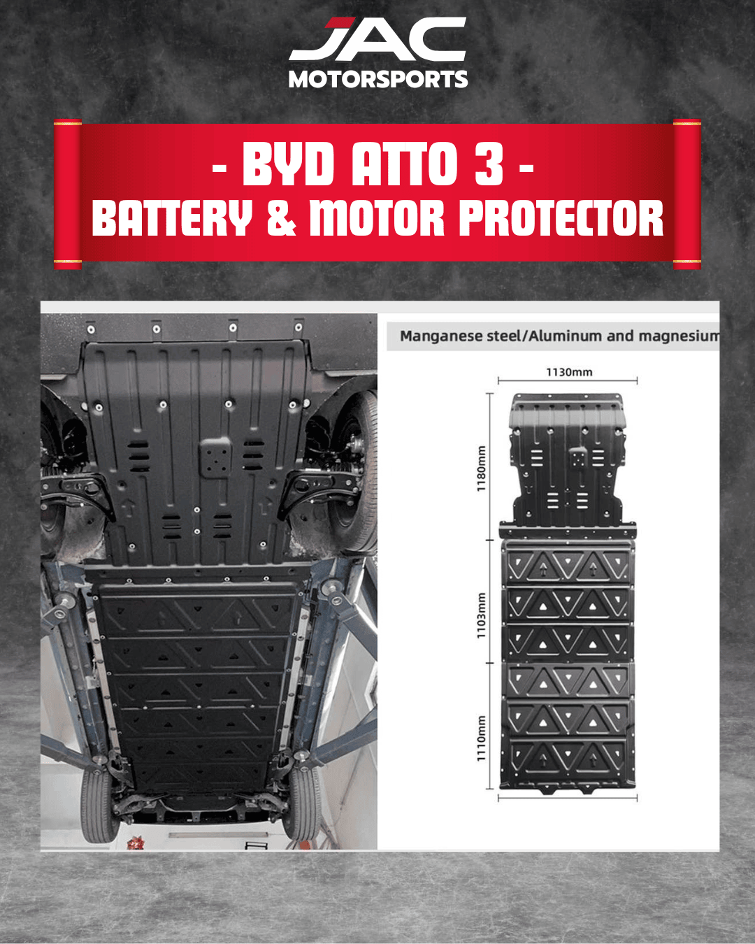 BYD ATTO 3 PREMIUM BATTERY & MOTOR COVER