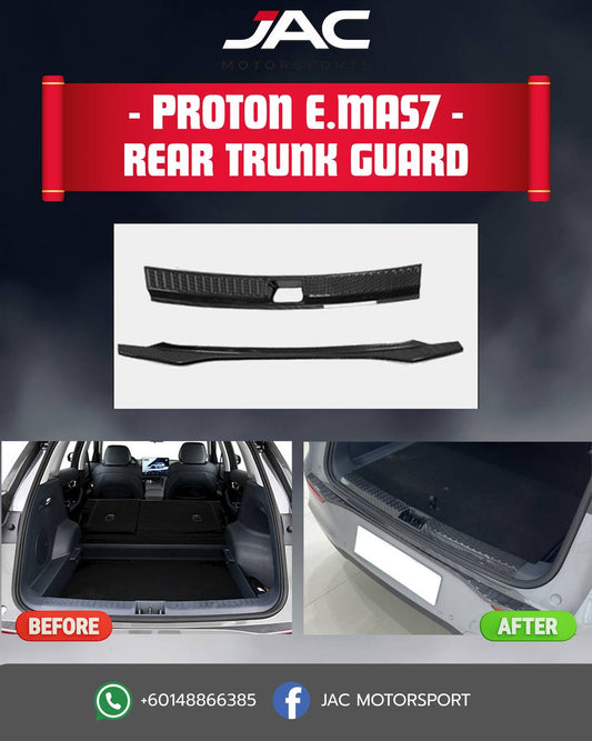 PROTON E-MAS 7 REAR TRUNK GUARD CARBON FIBER DESIGN