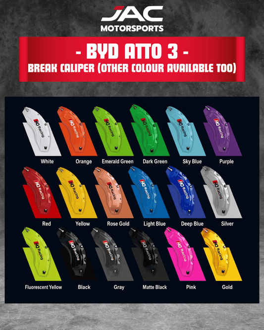 BYD ATTO 3 PREMIUM BRAKE CALIPER COVER (CUSTOM COLOR)