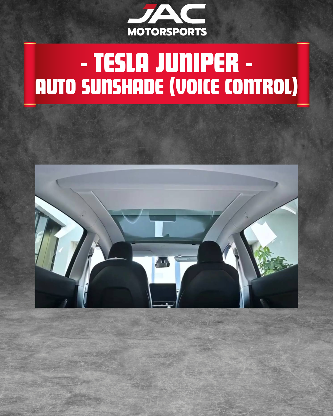 TESLA JUNIPER AUTO SUNSHADE (VOICE CONTROL)