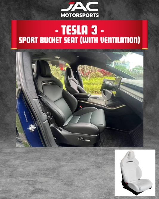 TESLA MODEL 3 SPORT BUCKET SEAT (WITH VENTILATION)