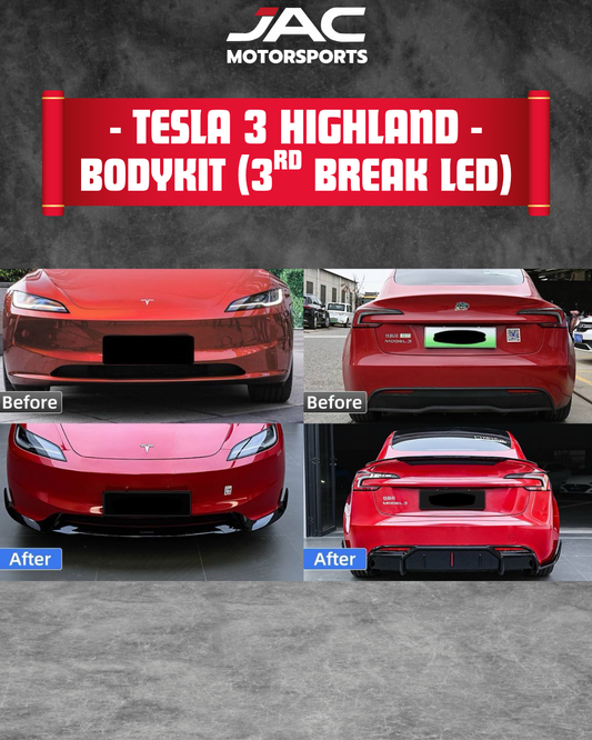 TESLA HIGHLAND BODYKIT (WITH 3RD BREAK LED)
