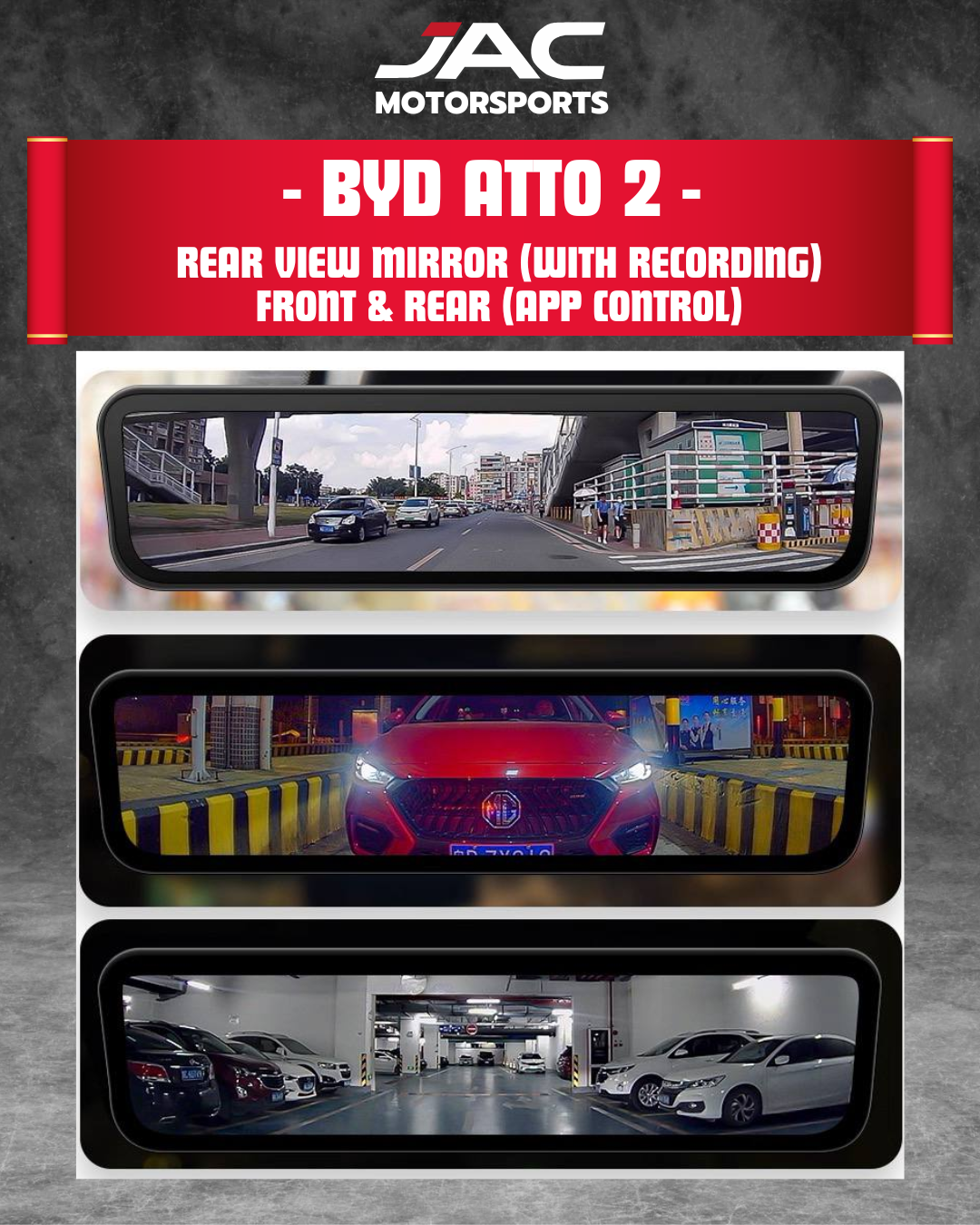 BYD ATTO 2 REAR VIEW MIRROR (DUO CAM)