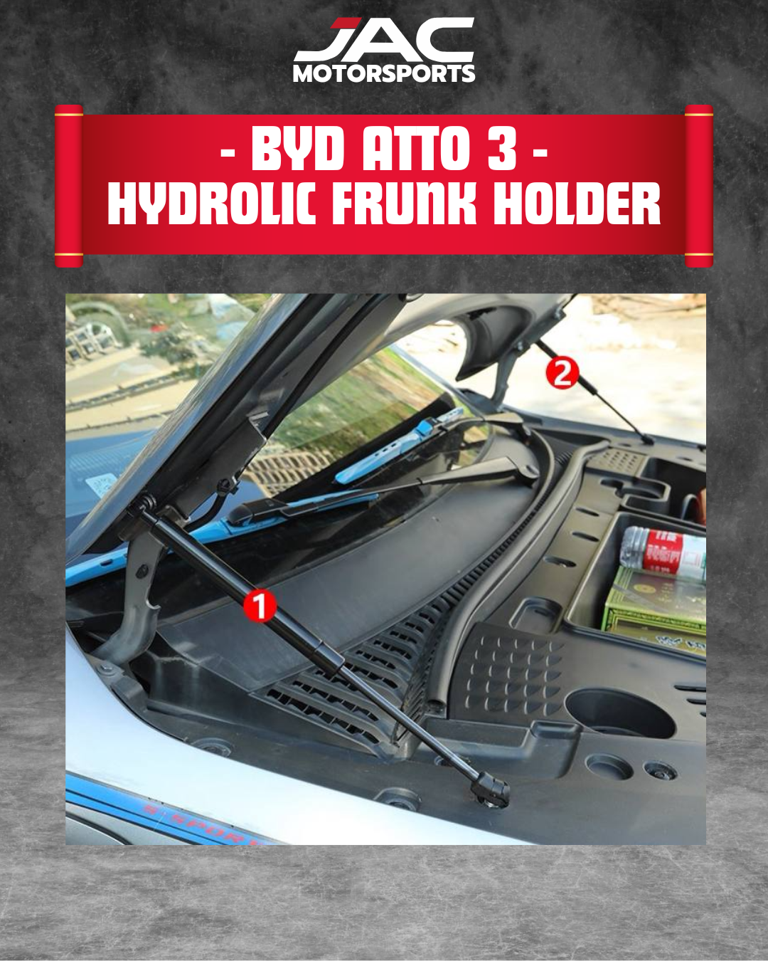 BYD ATTO 3 HYDROLIC FRUNK HOLDER