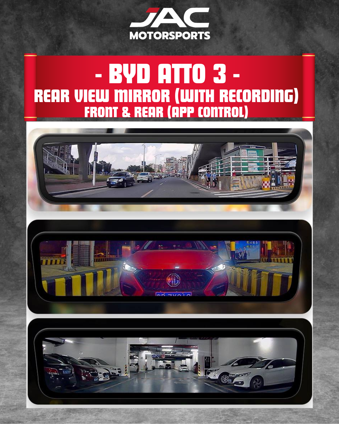 BYD ATTO 3 PREMIUM REAR VIEW MIRROR (WITH RECORDING)