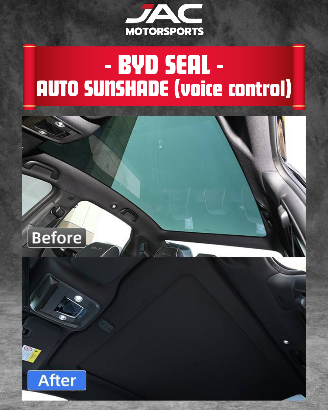 BYD SEAL AUTO SUNSHADE (Voice Control)