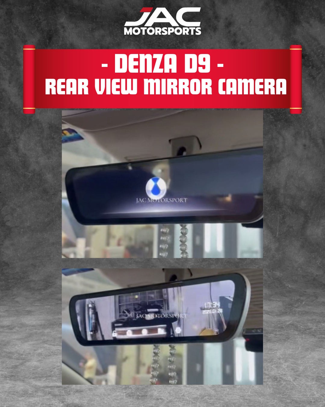 DENZA D9 REAR VIEW MIRROR (WITH RECORDING)