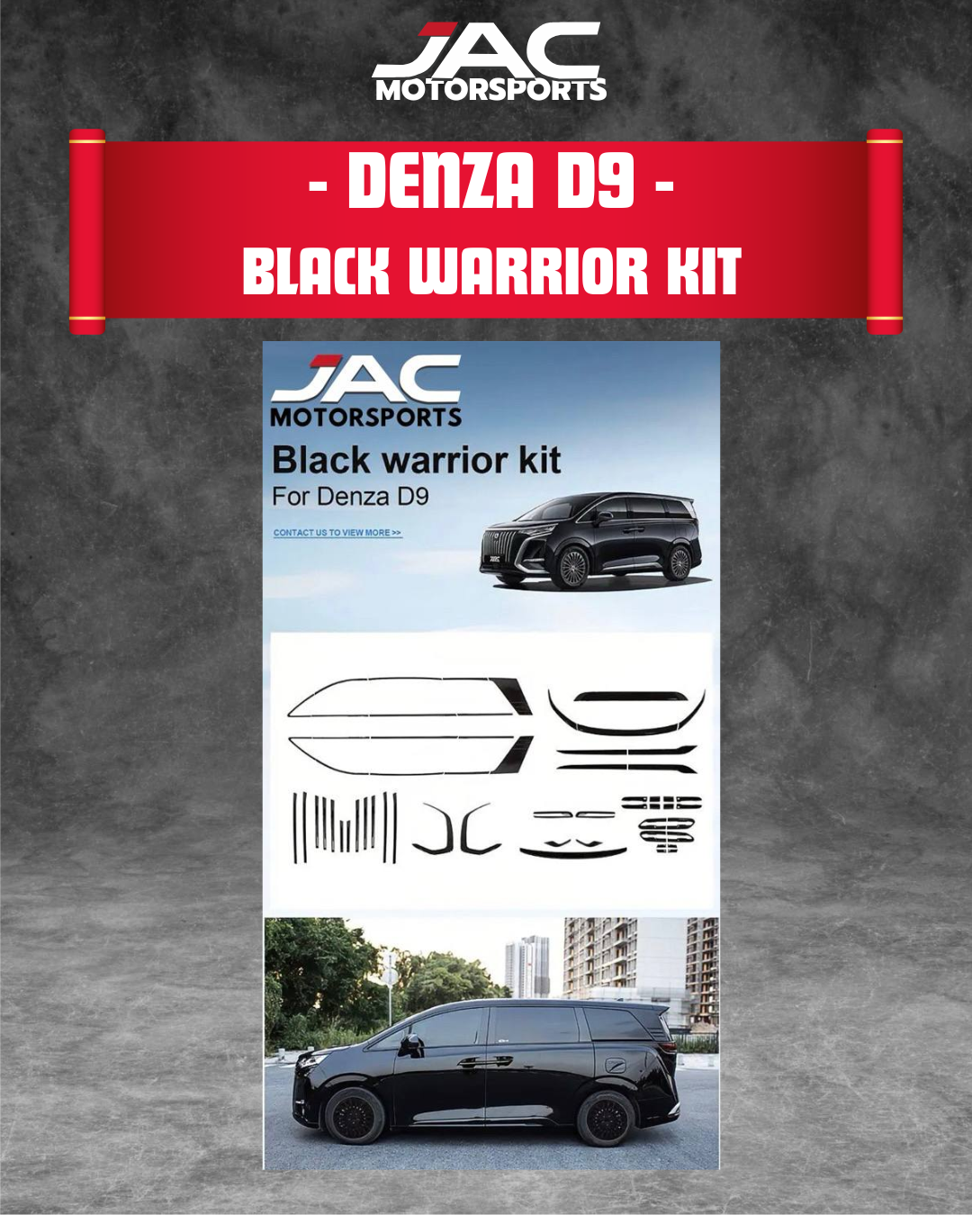 DENZA D9 BLACK WARRIOR KIT
