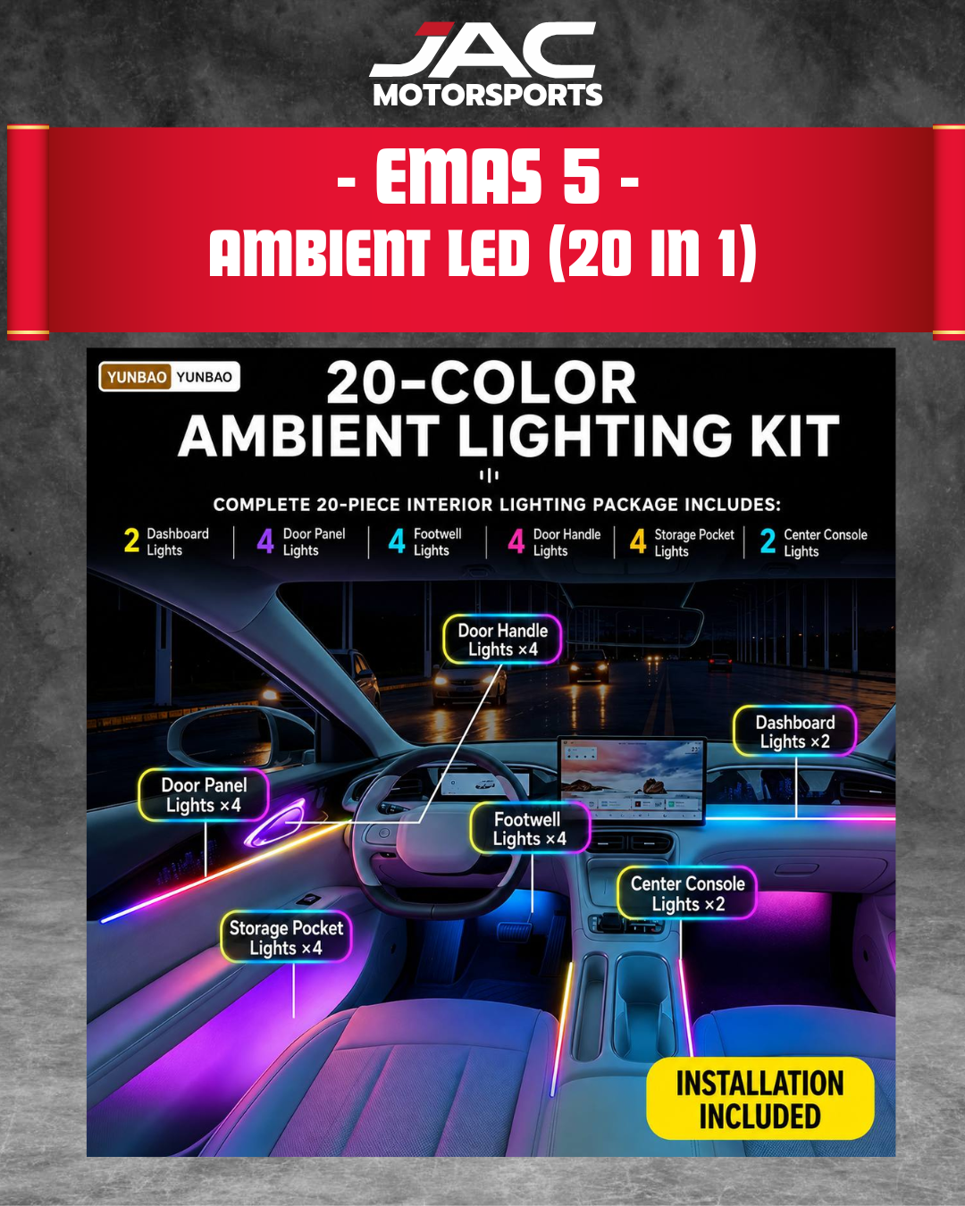 PROTON EMAS 5 AMBIENT LED (20 IN 1)