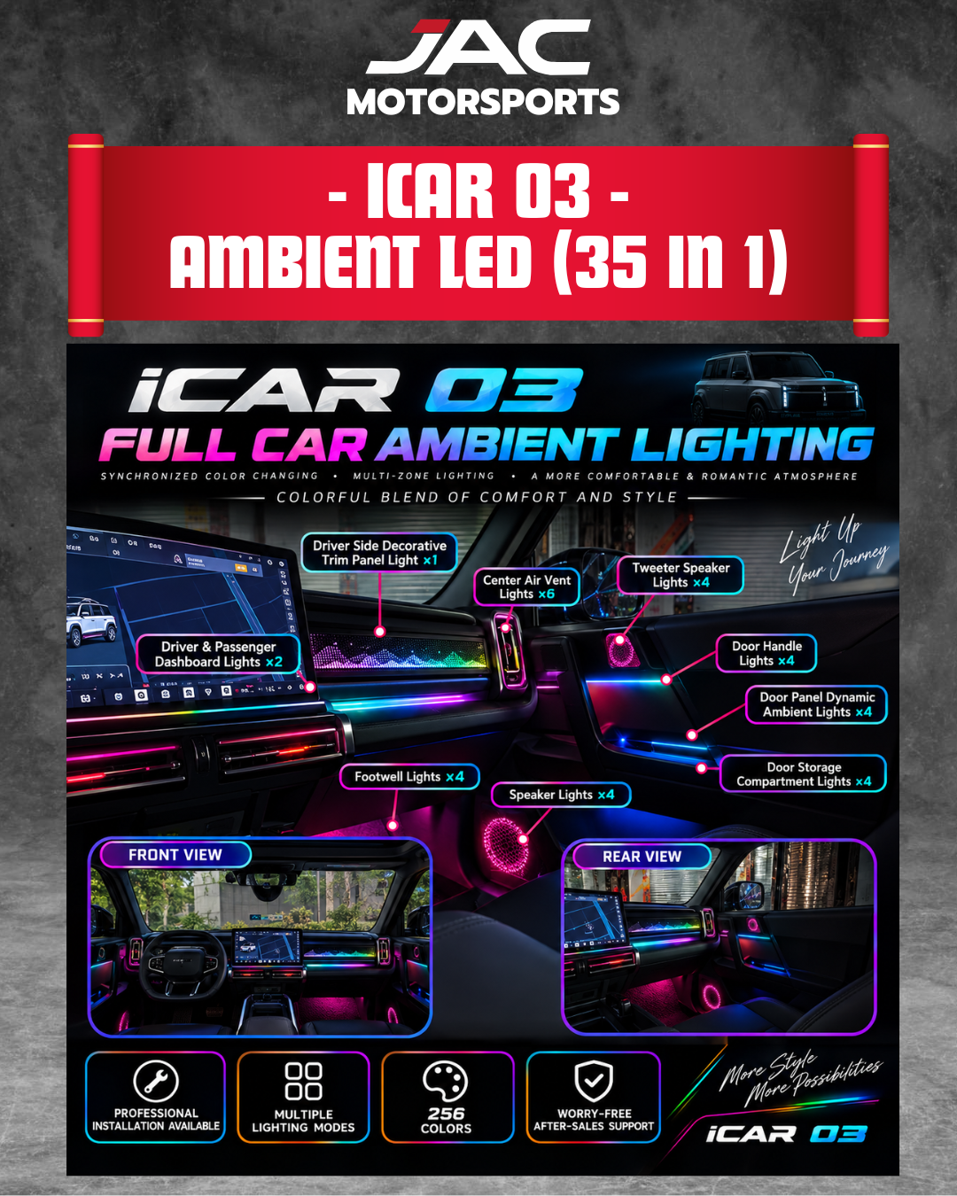 ICAR 03 AMBIENT LED (35 IN 1)