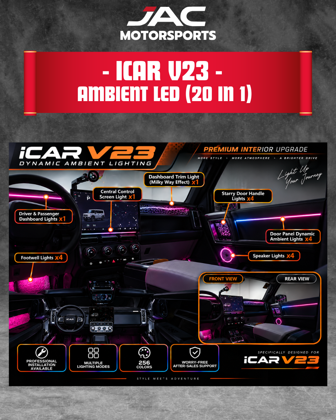 ICAR V23 AMBIENT LED (20 IN 1)