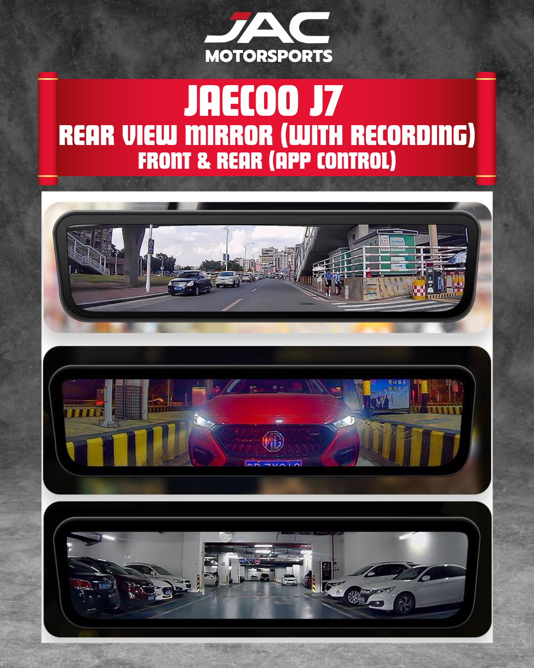 JAECOO J7 REAR VIEW MIRROR WITH RECORDING