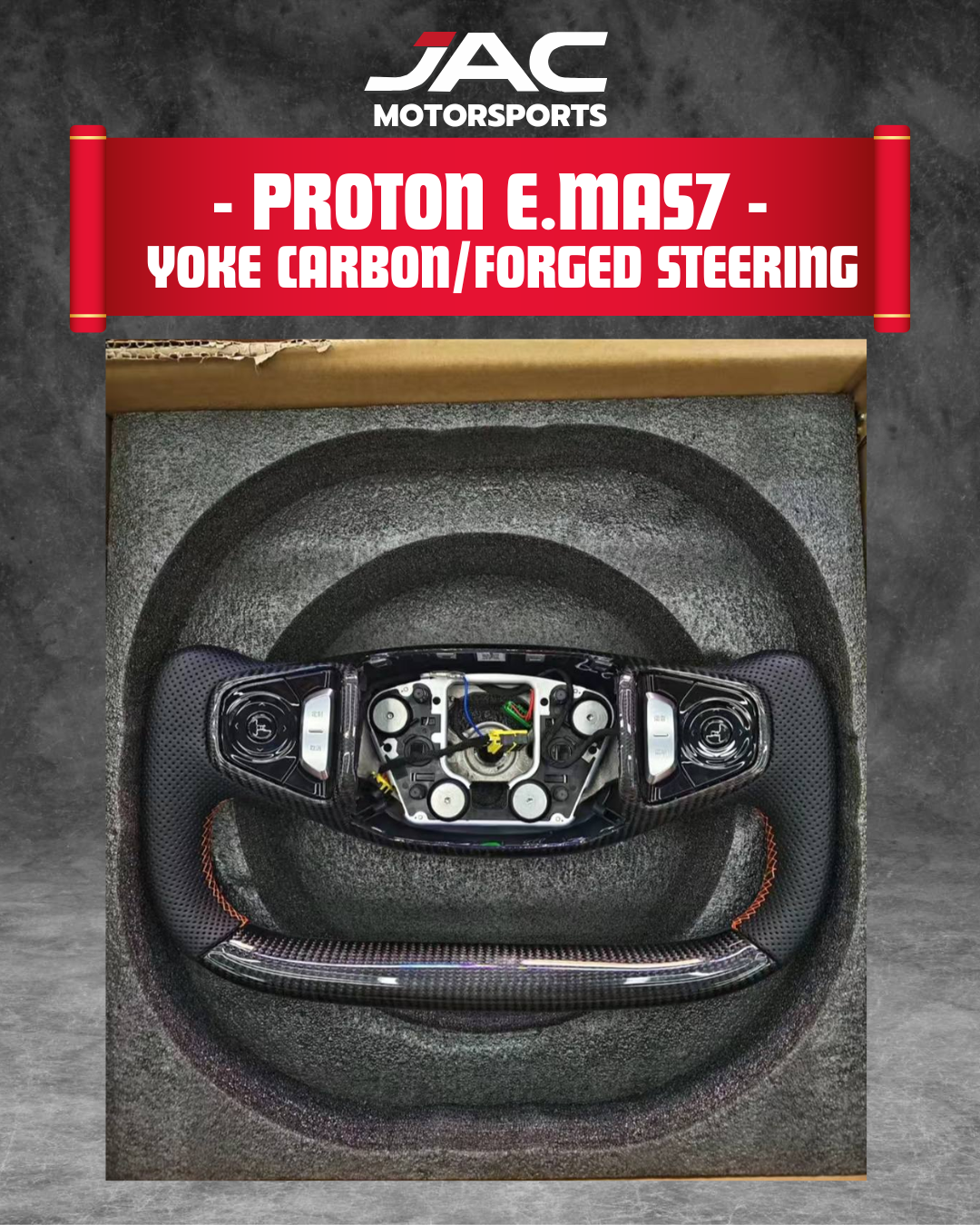 PROTON EMAS 7 YOKE FORGED/CARBON STEERING