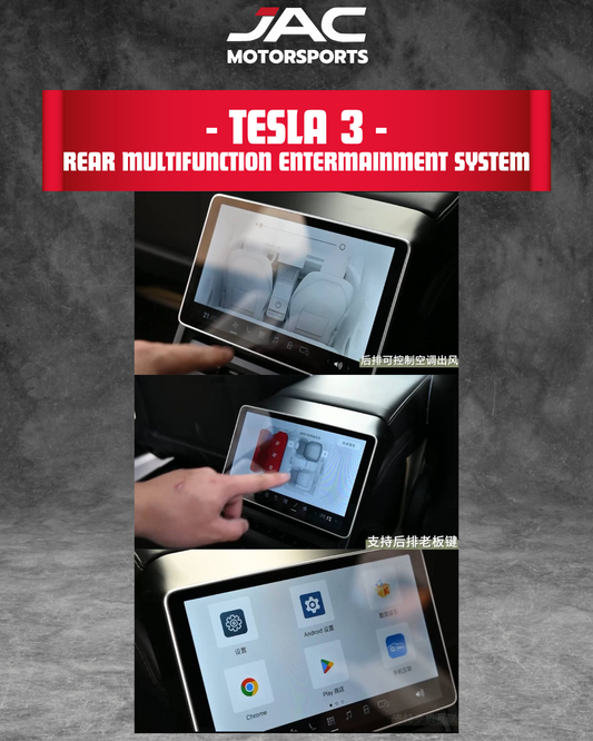 TESLA MODEL 3 REAR MULTIFUNCTION SCREEN