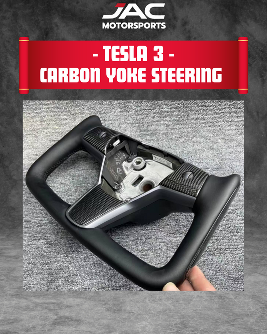 TESLA CARBON FIBER YOKE CARBON STEERING