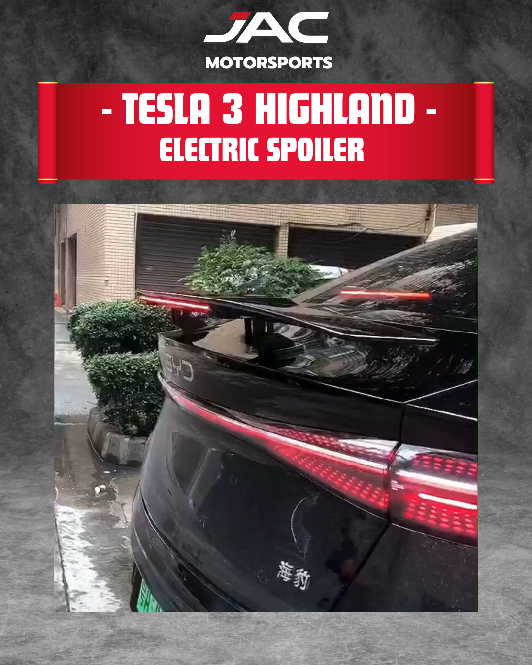 TESLA 3 HIGHLAND ELECTRIC SPOILER