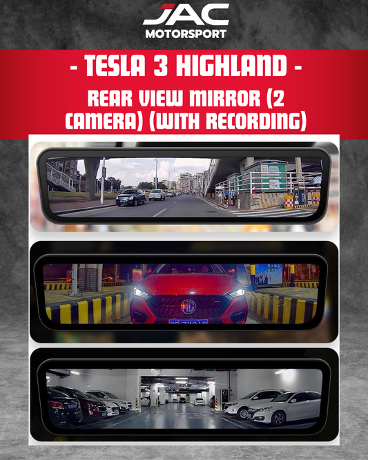 TESLA 3 HIGHLAND REAR VIEW MIRROR (2 CAMERA W RECORDING)
