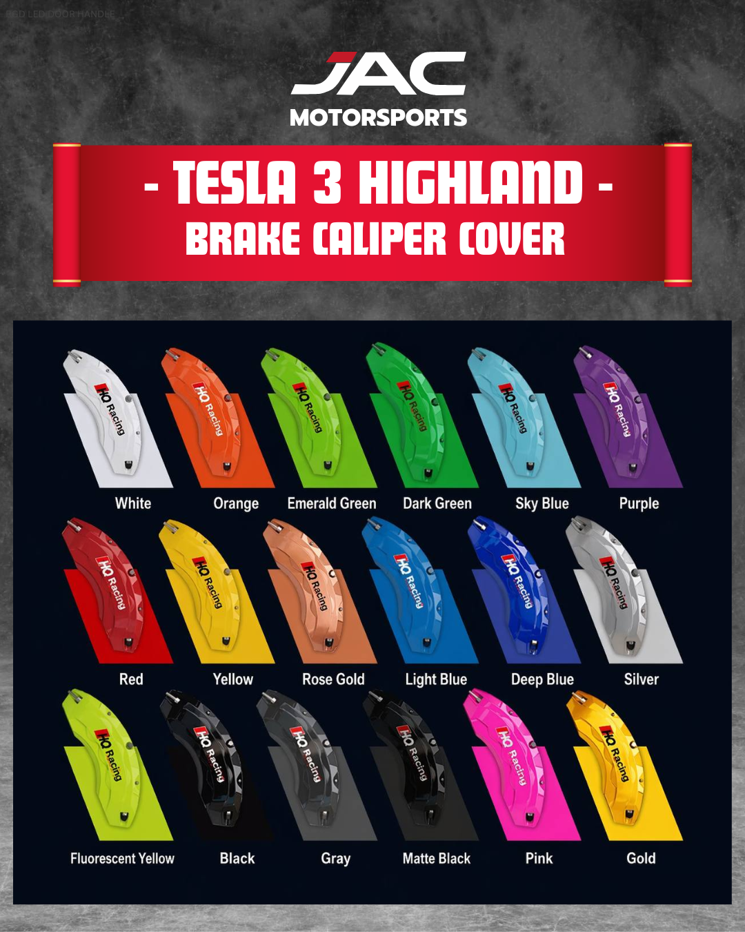 TESLA 3 HIGHLAND BRAKE CALIPER COVER