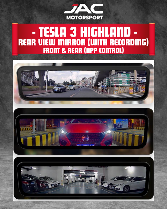 TESLA 3 HIGHLAND REAR VIEW MIRROR (2 CAMERA W RECORDING)