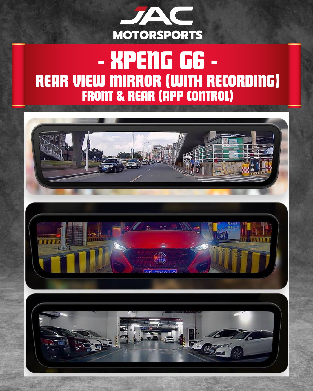 XPENG G6 REAR VIEW MIRROR WITH RECORDING