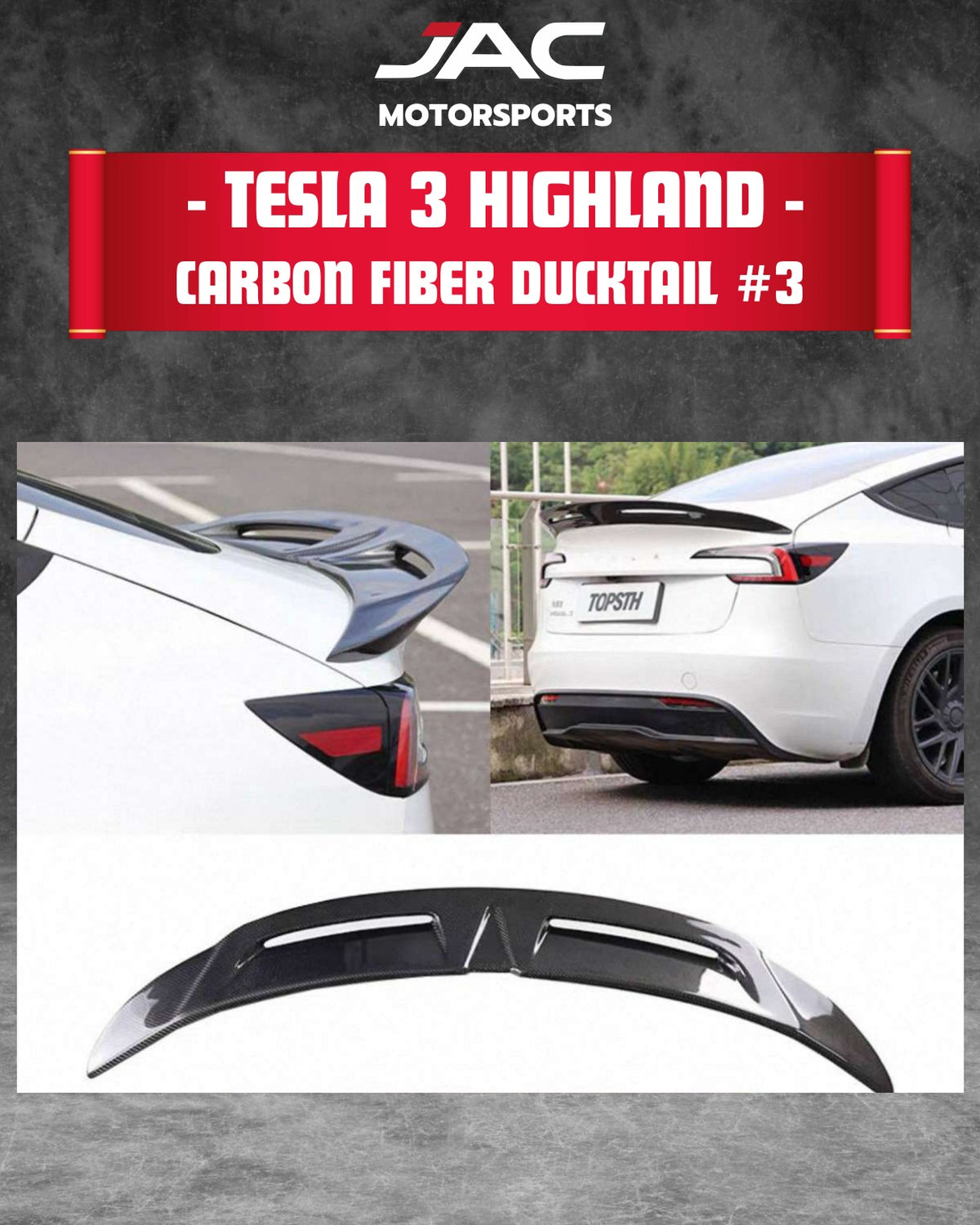 TESLA MODEL 3 2024+ CF DUCKTAIL #3 full catalog page