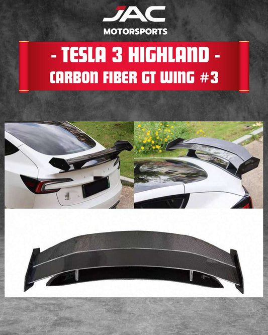 TESLA MODEL 3 2024+ CF GT WING #3 full catalog page