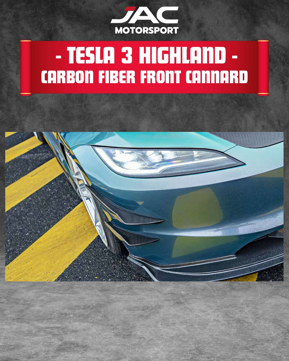 TESLA MODEL 3 2024+ CF FRONT CANNARD (CMST) full catalog page