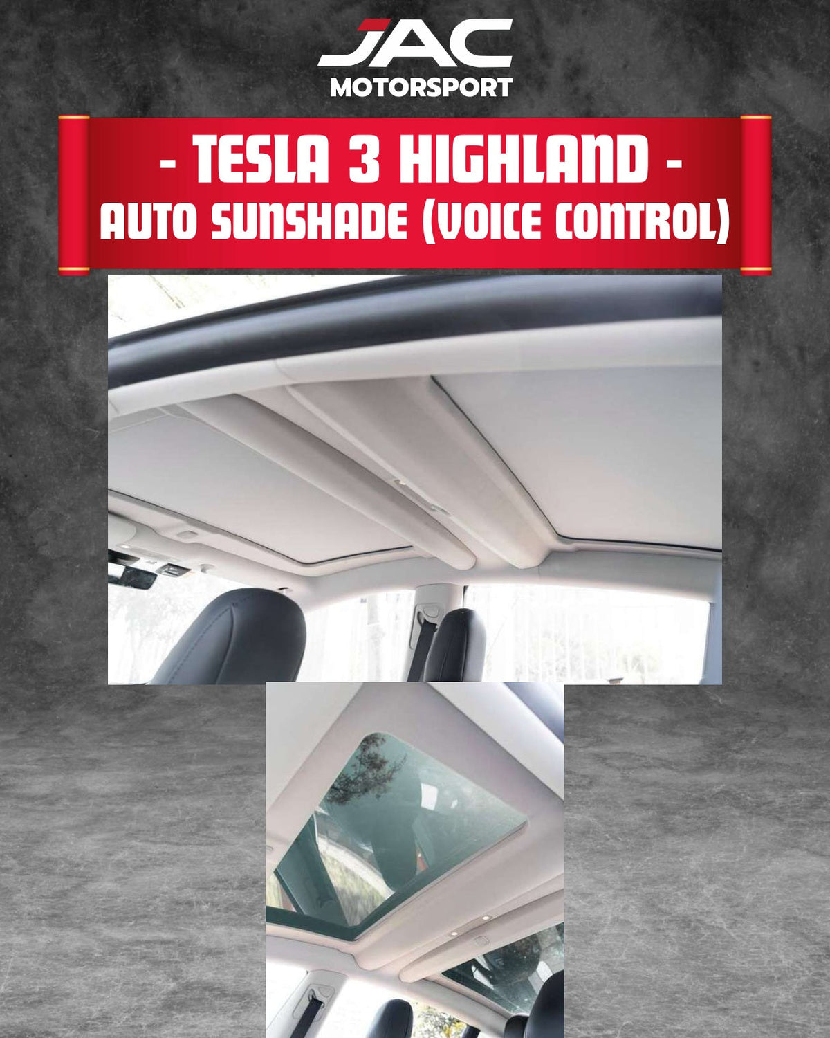 TESLA MODEL 3 2024+ AUTO SUNSHADE (VOICE CONTROL) full catalog page