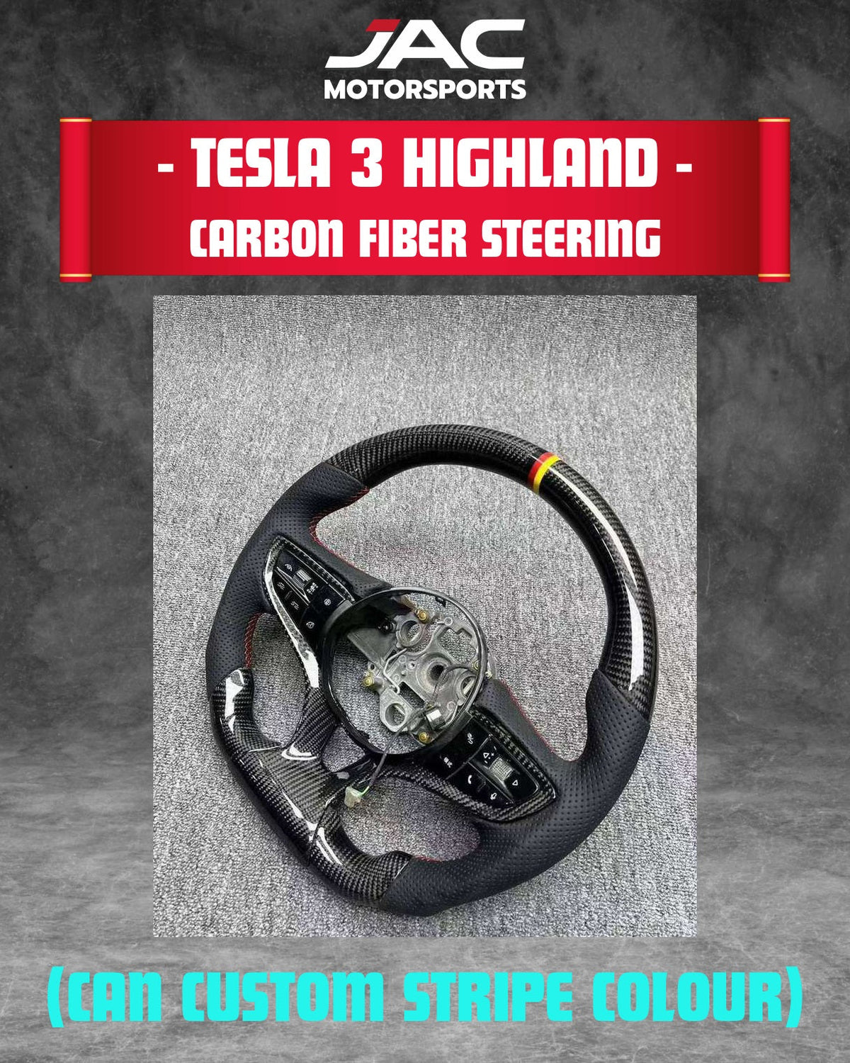TESLA MODEL 3 2024+ CARBON FIBER STEERING full catalog page