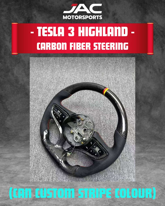 TESLA MODEL 3 2024+ CARBON FIBER STEERING full catalog page